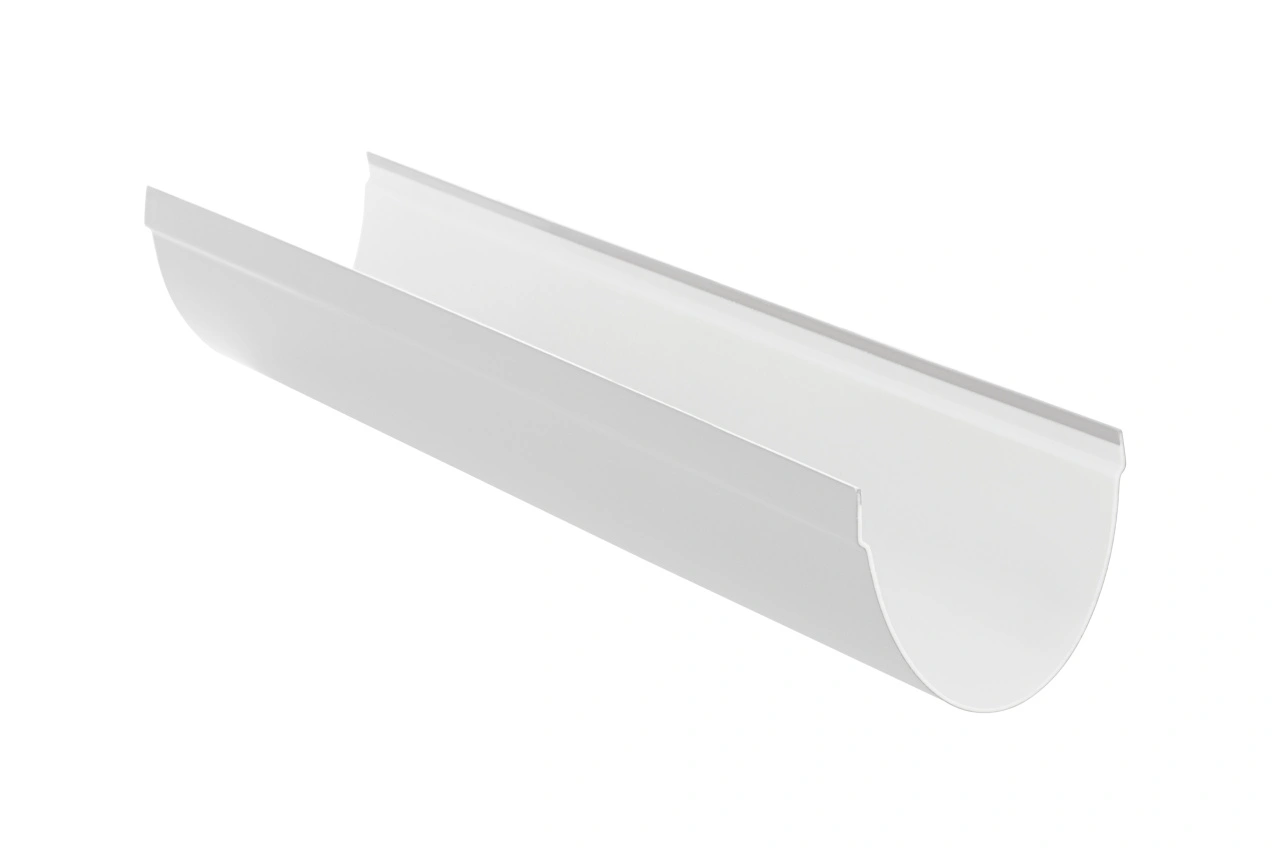 Желоб 115мм, ПВХ, серия Стандарт, 3м, цвет Белый