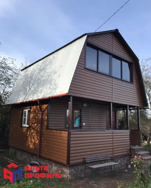 БЛОКХАУС Акриловый сайдинг | Премиум, Орех тёмный ВН-03 3100х226мм