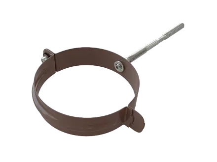 Хомут трубы, Металл, серия Элит, цвет Коричневый